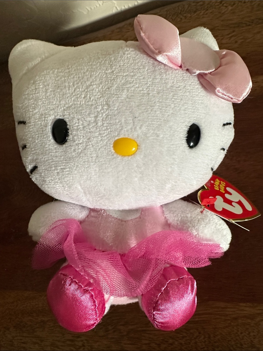Ty x Sanrio *NWT* 6" Hello Kitty Ballerina Beanie Baby Plush Toy